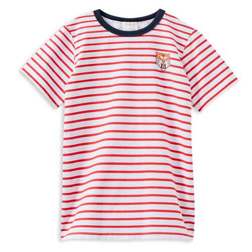 Milky Red Stripe Tiger Tee 00-1Y
